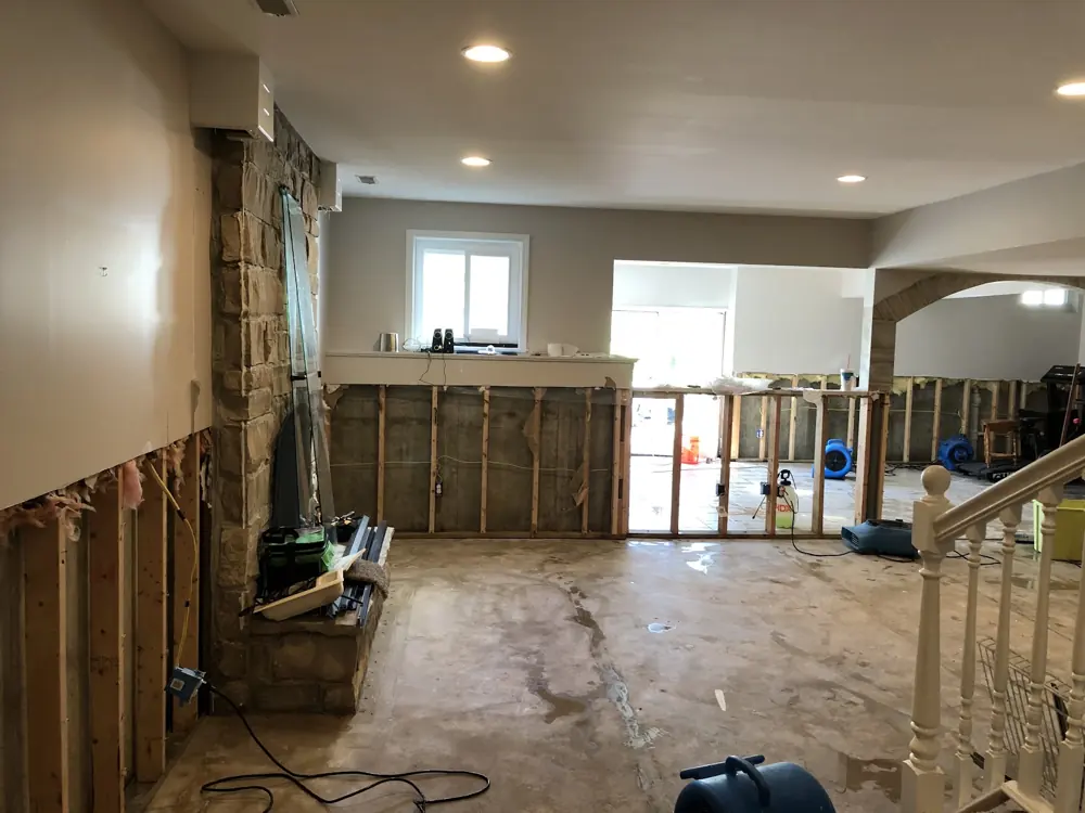 Restoration equipment on a Huntington Beach job